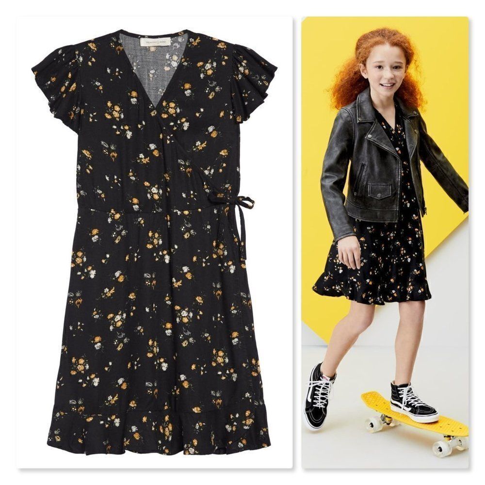 Treausre & Bond Girls Floral Wrap Dress sz XL